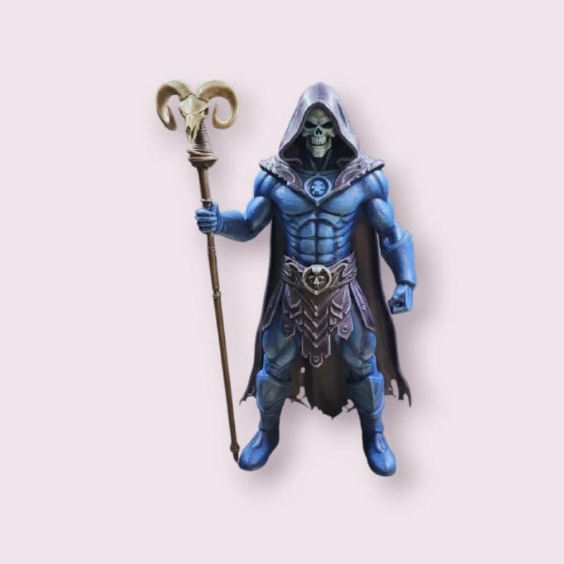 Boneco Personalizado Esqueleto Mestres do Universo Masters of the Universe Lançamento Filme 2026 Colecionável Geek Nerd