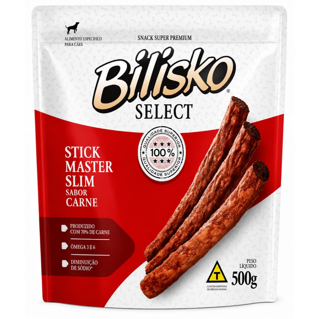 Bifinho Para Cães Palito Fino Sabor Carne 500g Bilisko Full