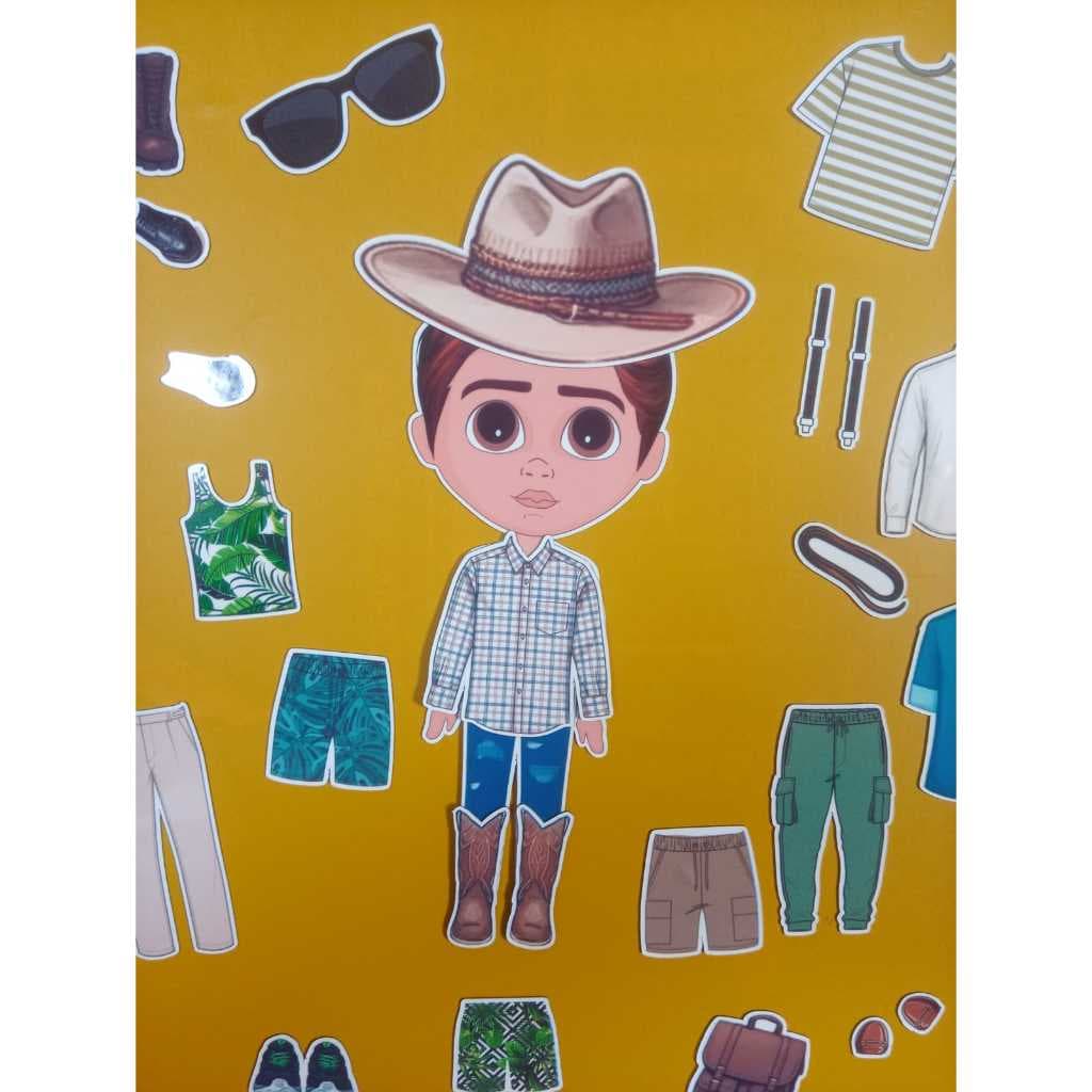 Boneco magnético Cowboy ( boneco de imã)