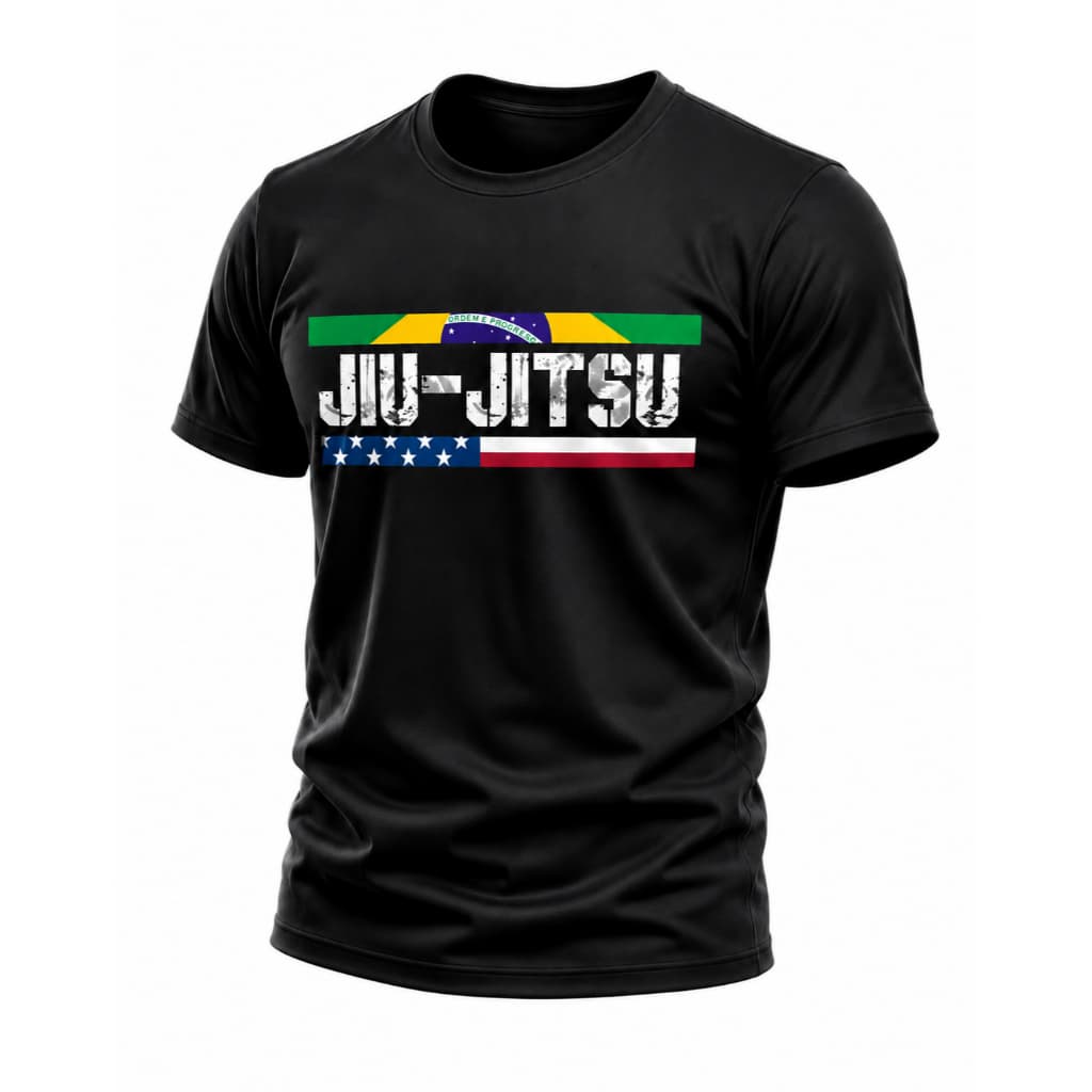 Camisa de Jiu Jitsu Masculina Dry Fit Do P ao G2 G3 G4 Plus Size Treino Academia Muay Thai Boxe Kickboxing