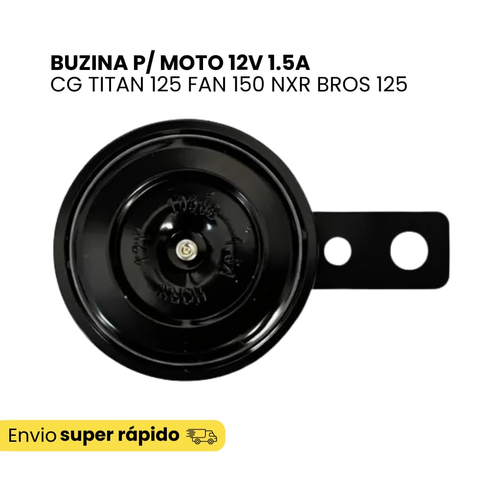 Buzina Para Moto 12v Honda Titan 125 150 Fan Bros Biz Pop