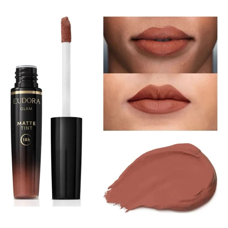 Batom Líquido Marrom Nude Icônico Glam Matte Tint 4G