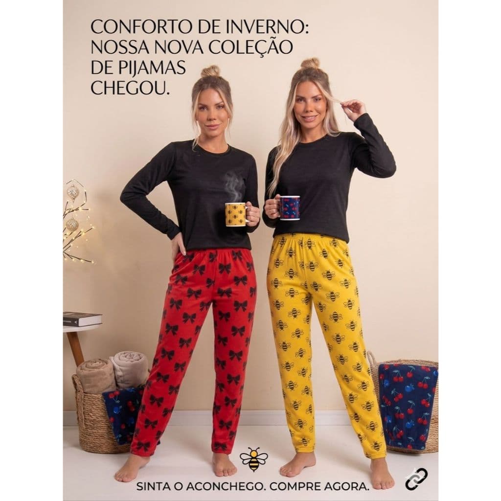 kit 2 Pijama De Frio Longo