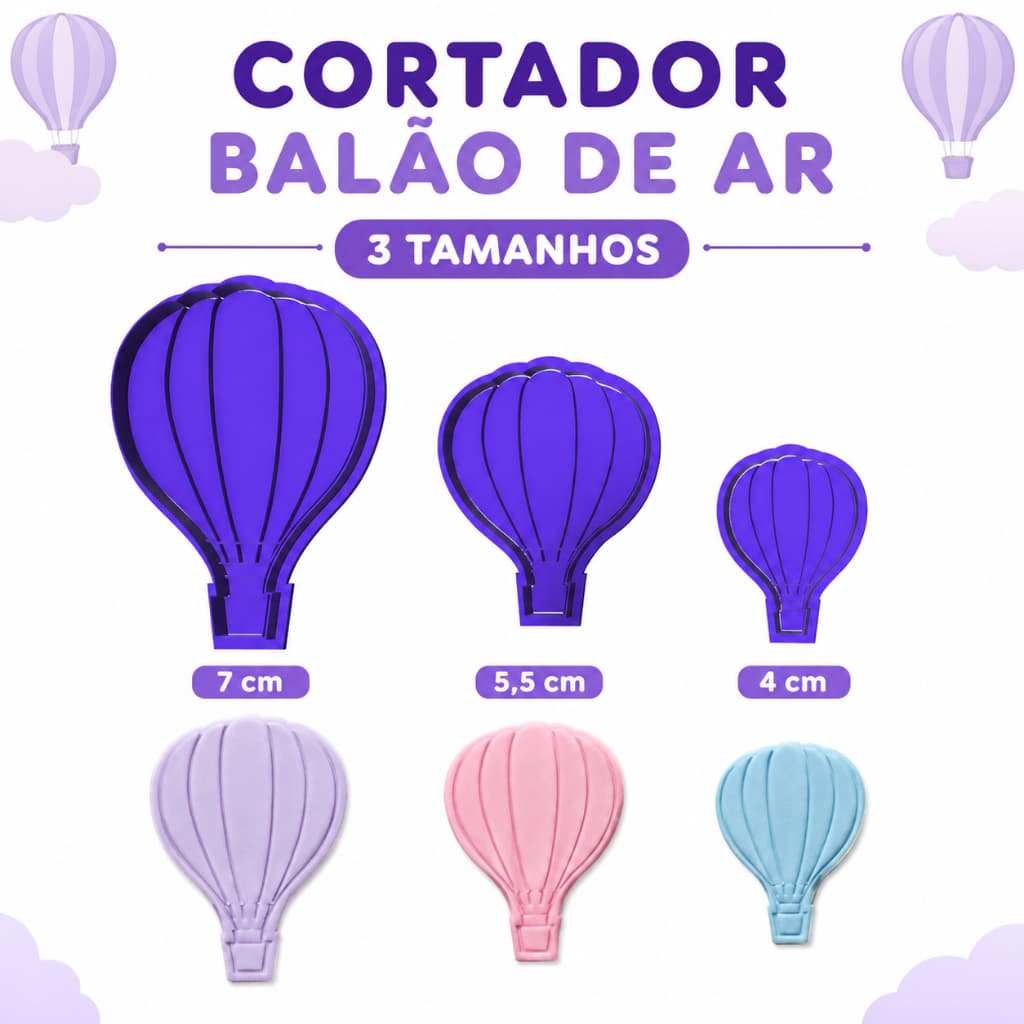 Cortador Balão 3 unidades