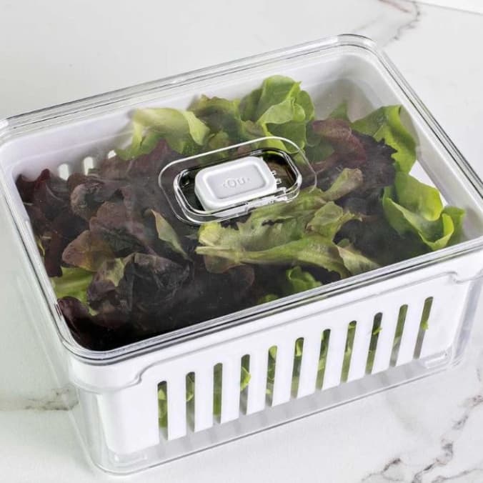 Organizador Clear Fresh 2,2 L com Cesto Organização Cozinha Ou