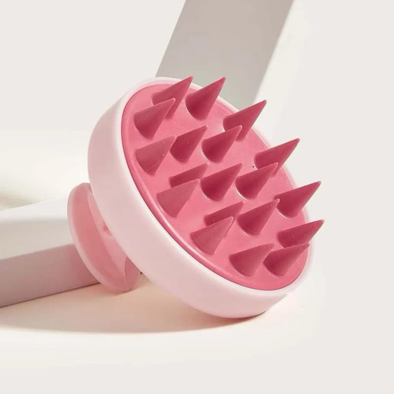 Massageador Capilar de Silicone Escova Massageadora para Couro Cabeludo Relaxante e Esfoliante