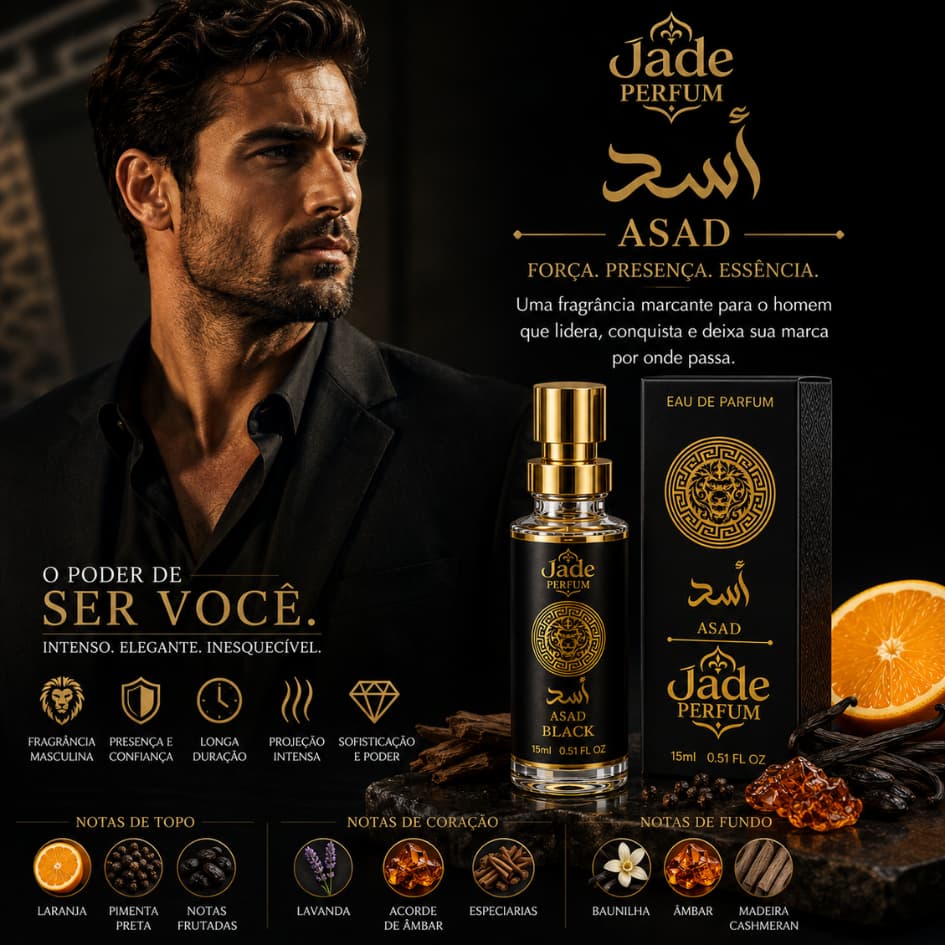 Perfume Masculino Black Jade Perfum 15ml – Presença Que Impõe Respeito