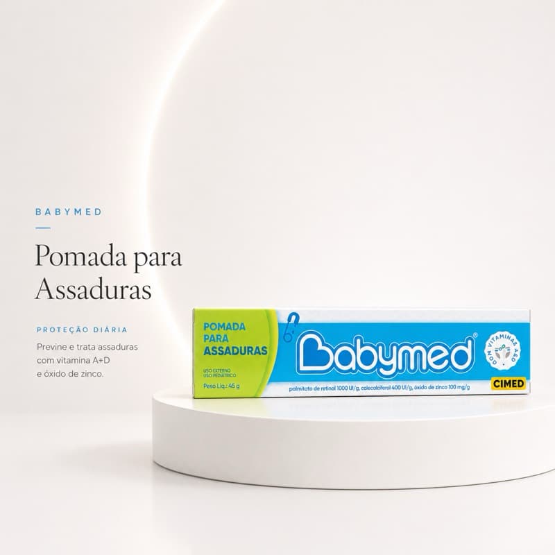 Pomada Assadura Babymed 45g Proteção Bebê Contra Assaduras Barreira Protetora