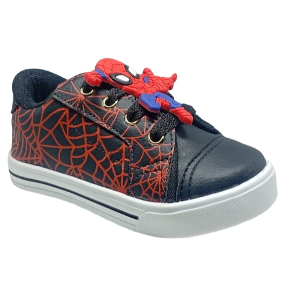 Tênis Infantil Masculino Menino Homem Aranha Cadarço Confortável Macio Leve Envio Imediato
