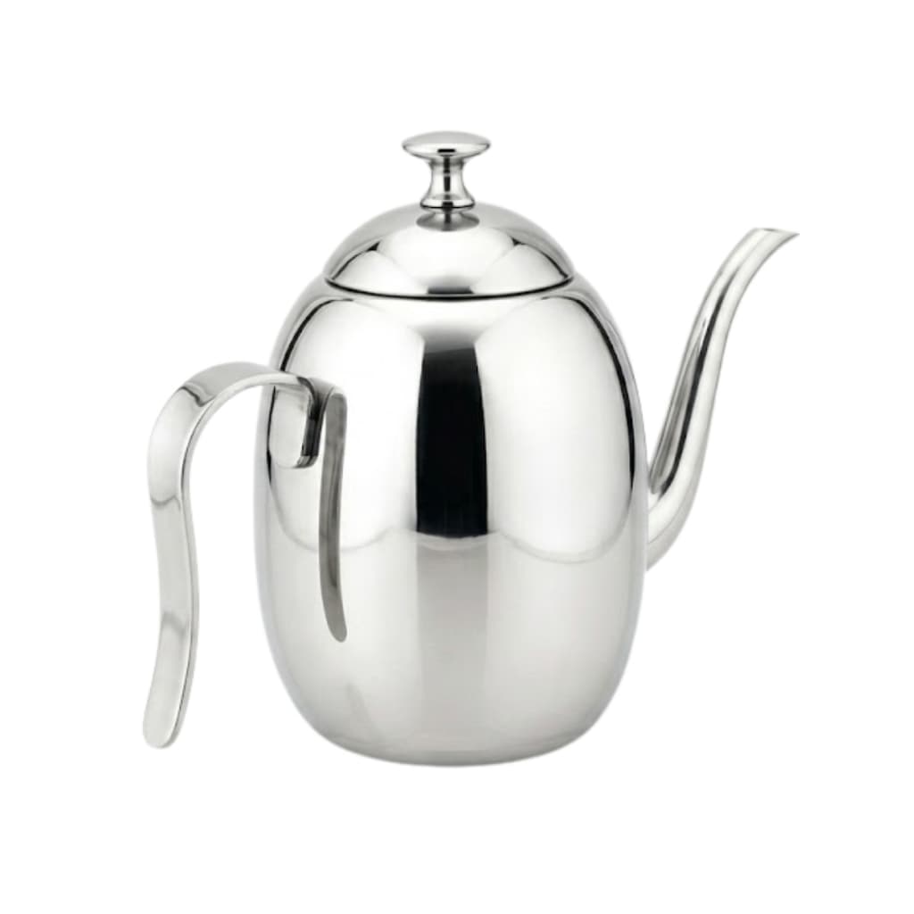 Bule Profissional em Aço Inox 400ml com Bico Fino para Café e Chá