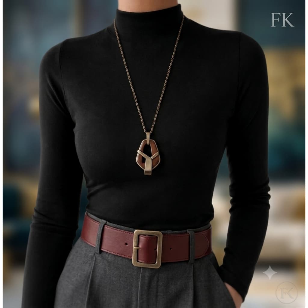 Blusa Segunda Pele Feminina Cacharrel Gola Alta Manga Comprida Justa em Viscolycra Básica Premium