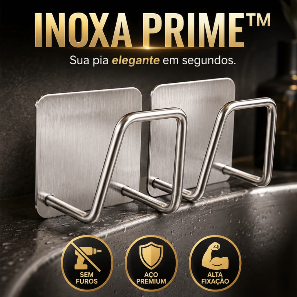 Kit Gancho Aço 1/2/3/5 inoxidável Porta Esponja para bucha de pia Prateleira de cozinha Escorredor