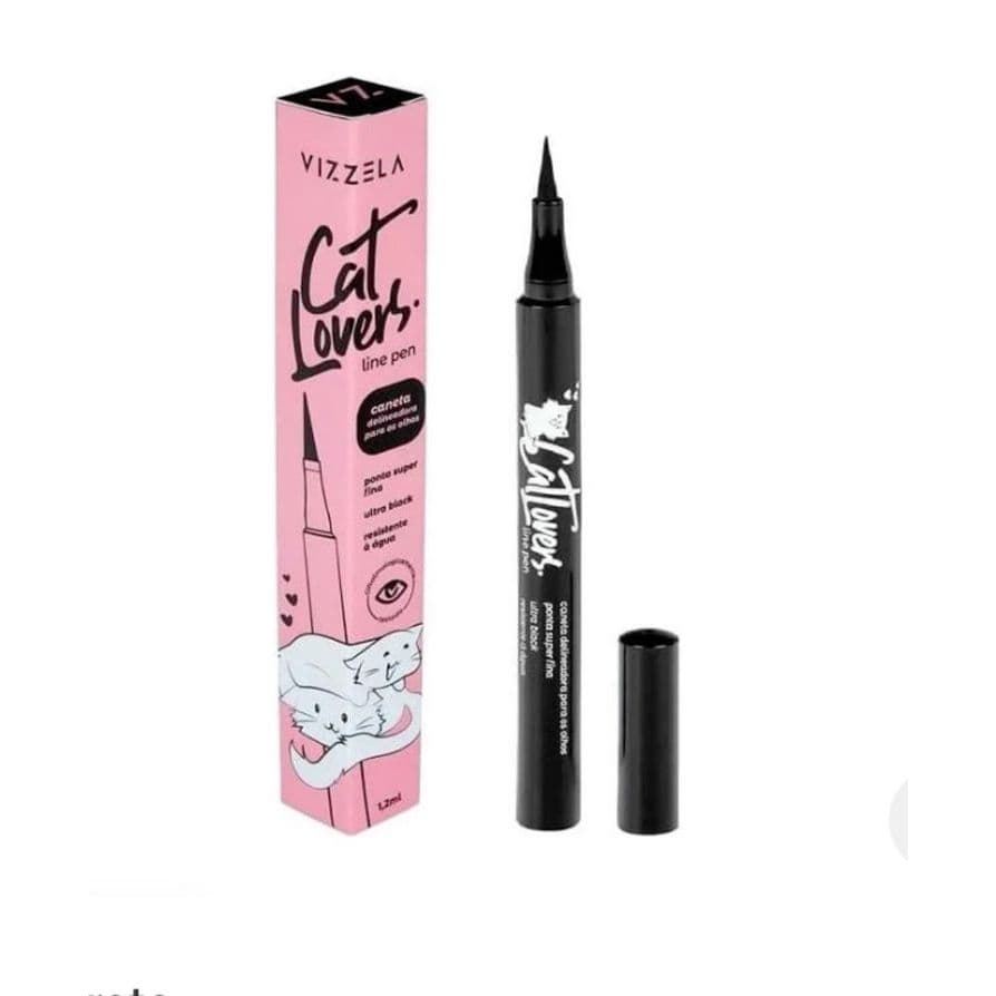 Caneta Delineadora Cat Lovers Vizzela Preto Ultra Black Longa Duração à Prova D'Água