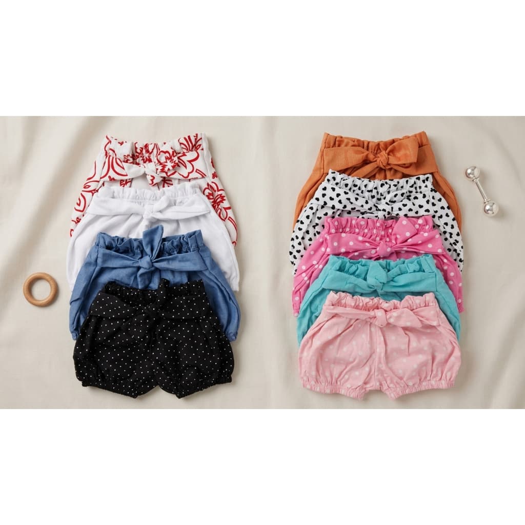 Kit 3 Shorts Menina Bebê conforto dia a dia
