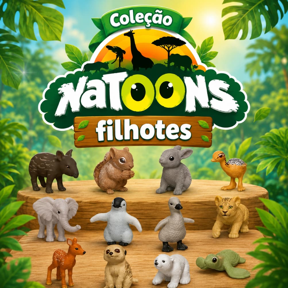 Brinquedo Coleção Natoons Filhotes Kinder Ovo