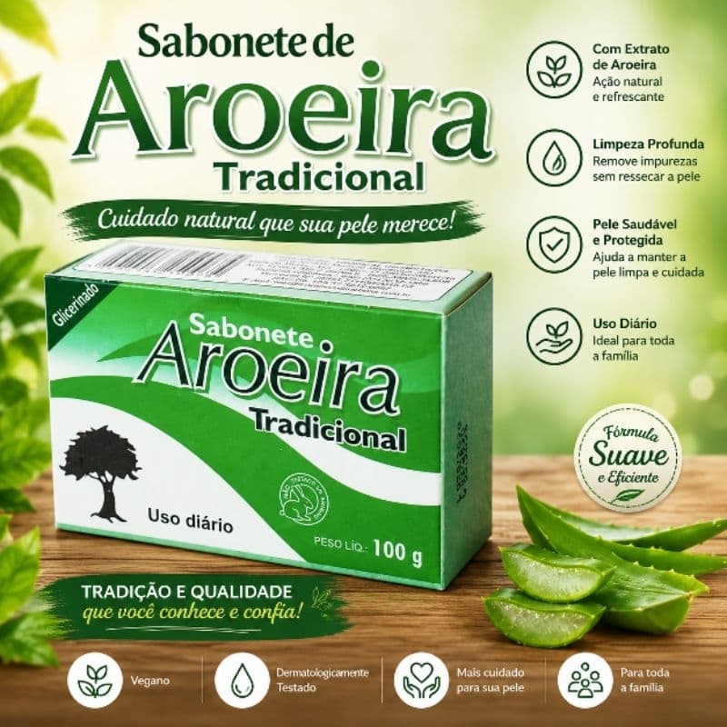 Kit 12 Sabonete Aroeira Tropical 100g