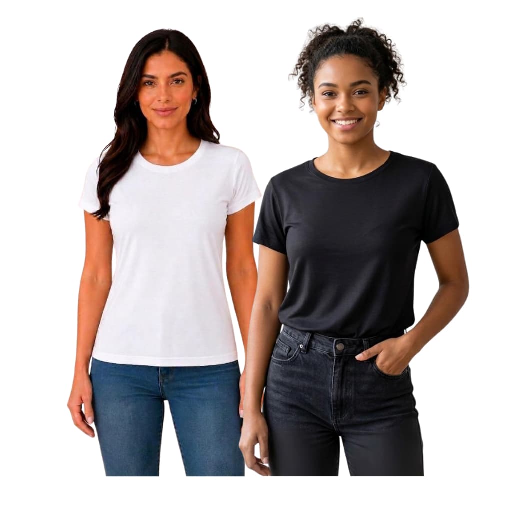 2 Blusinha Feminina 97%Viscose 3%elastano Super Macia Caimento Perfeito Confort