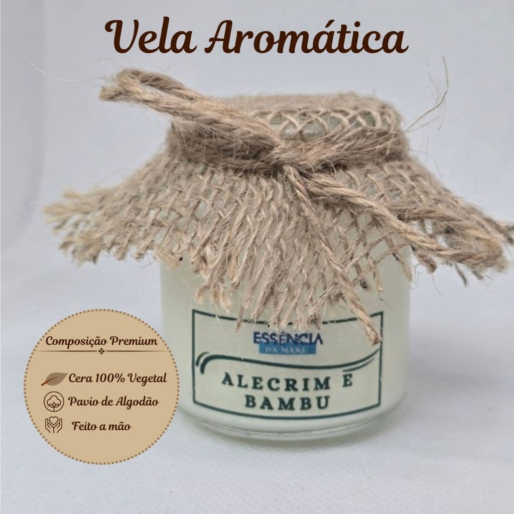 Vela Aromática Artesanal 50g Essências da Natureza | 6 Fragrâncias Exclusivas