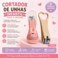 Cortador de Unhas Infantil Decorado