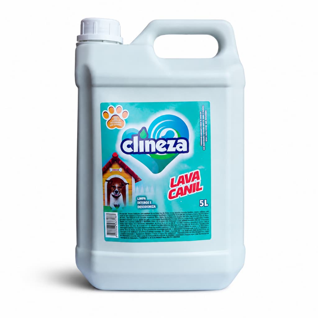Lava Canil Clineza 5 Litros Limpa Canil Tira Cheiro Pet Concentrado Eliminador de Odor