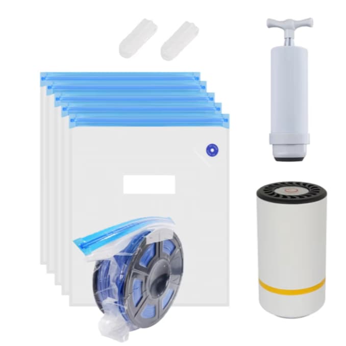 Saco de armazenamento de filamento de impressora 3d pla abs petg saco de vácuo secador