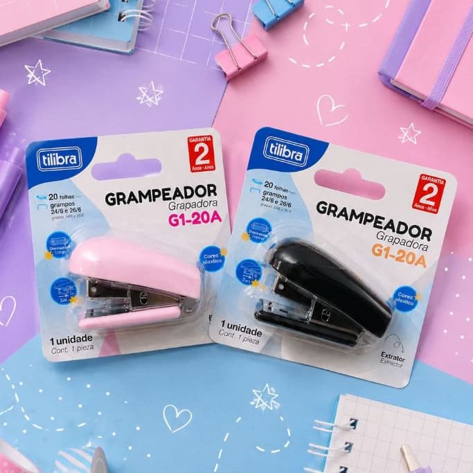 Grampeador 12 Folhas Mini Tilibra