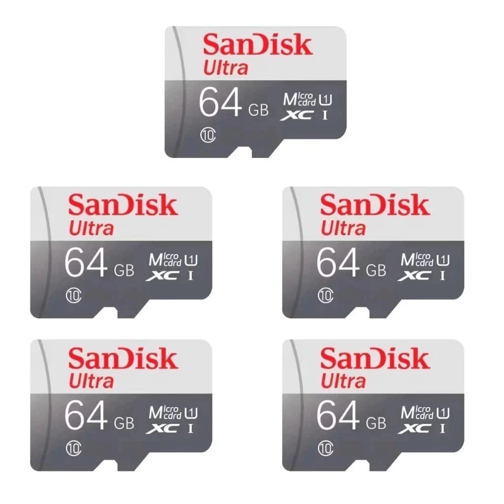 5 Cartões de Memoria 64GB/128GB/512GB Ultra classe Câmera de Segurança e Celular