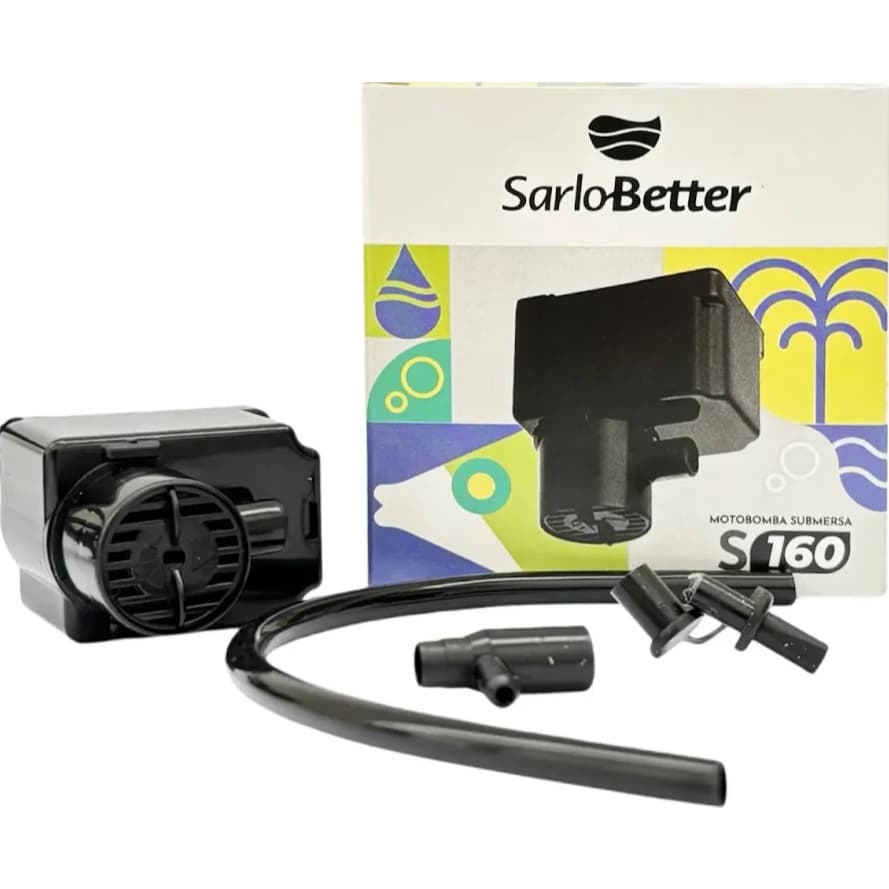 Motobomba Submersa Sarlo Better S160 Para Aquário Fonte Circulação De Água Filtragem