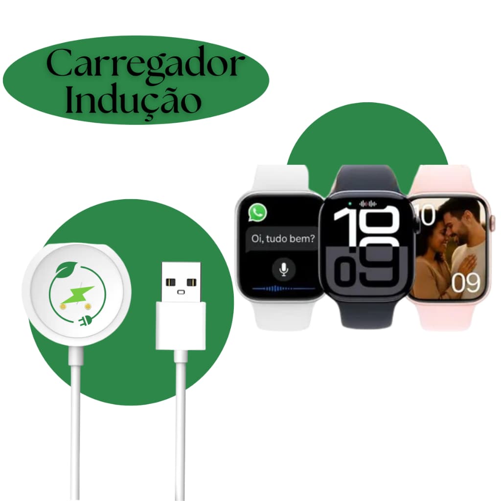 Carregador Relógio Magnético Por Indução L02 USB Para Micrower w29s/w29pro/S11/w99+/s10/w10/w10 mini