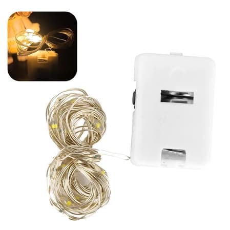 Kit com 10 Fio Fada 2 Metros Led Para Decoração