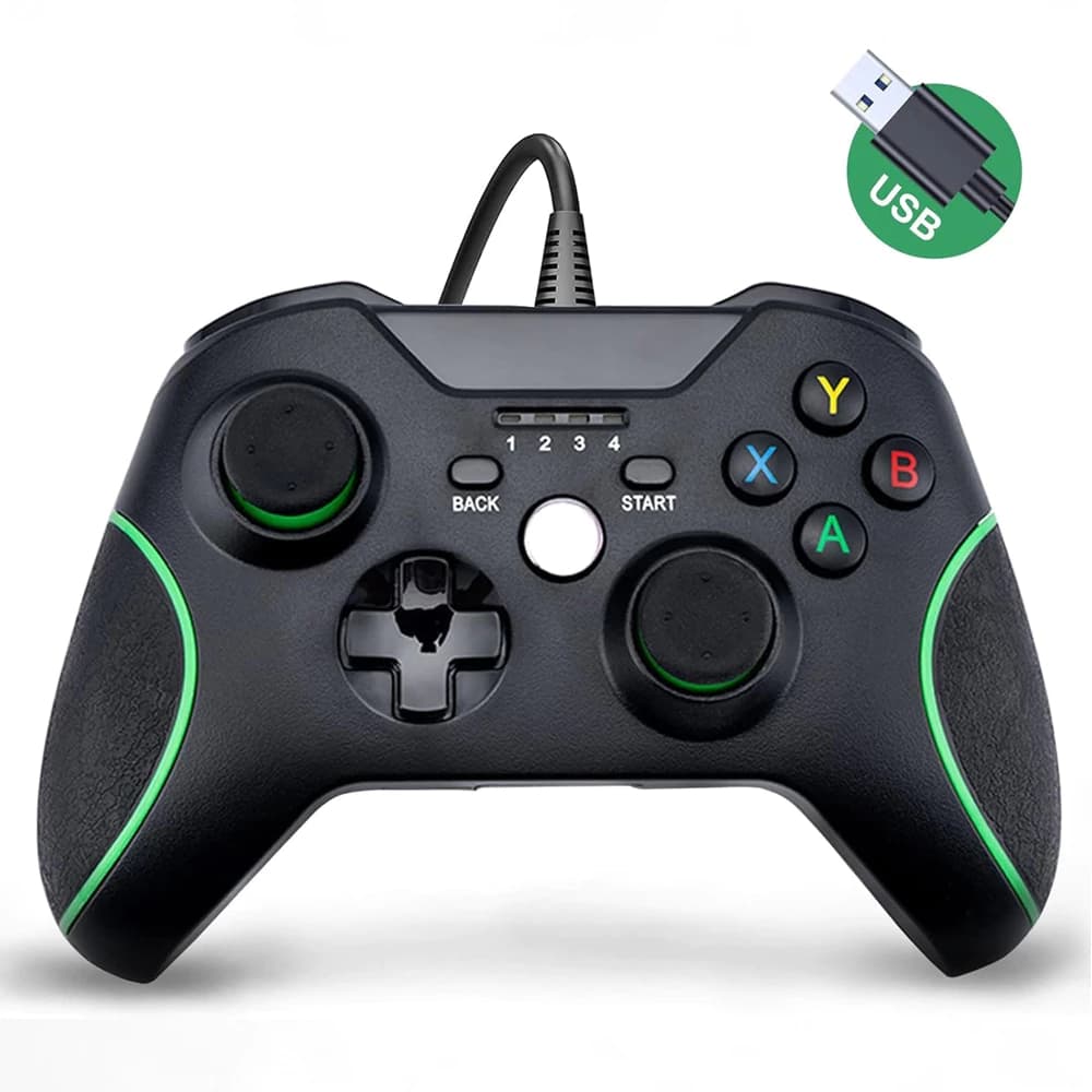 Controle para Xbox One Com Fio USB PC Series S Manete Joystick Gamer Controller Alta Precisão