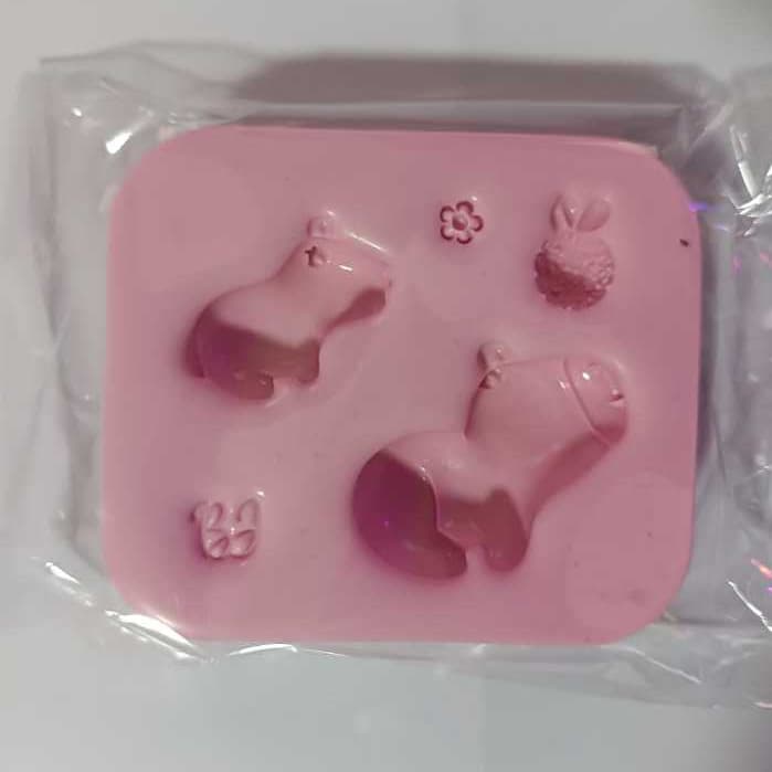 Molde de Silicone para Biscuit - Capivara - Jessy
