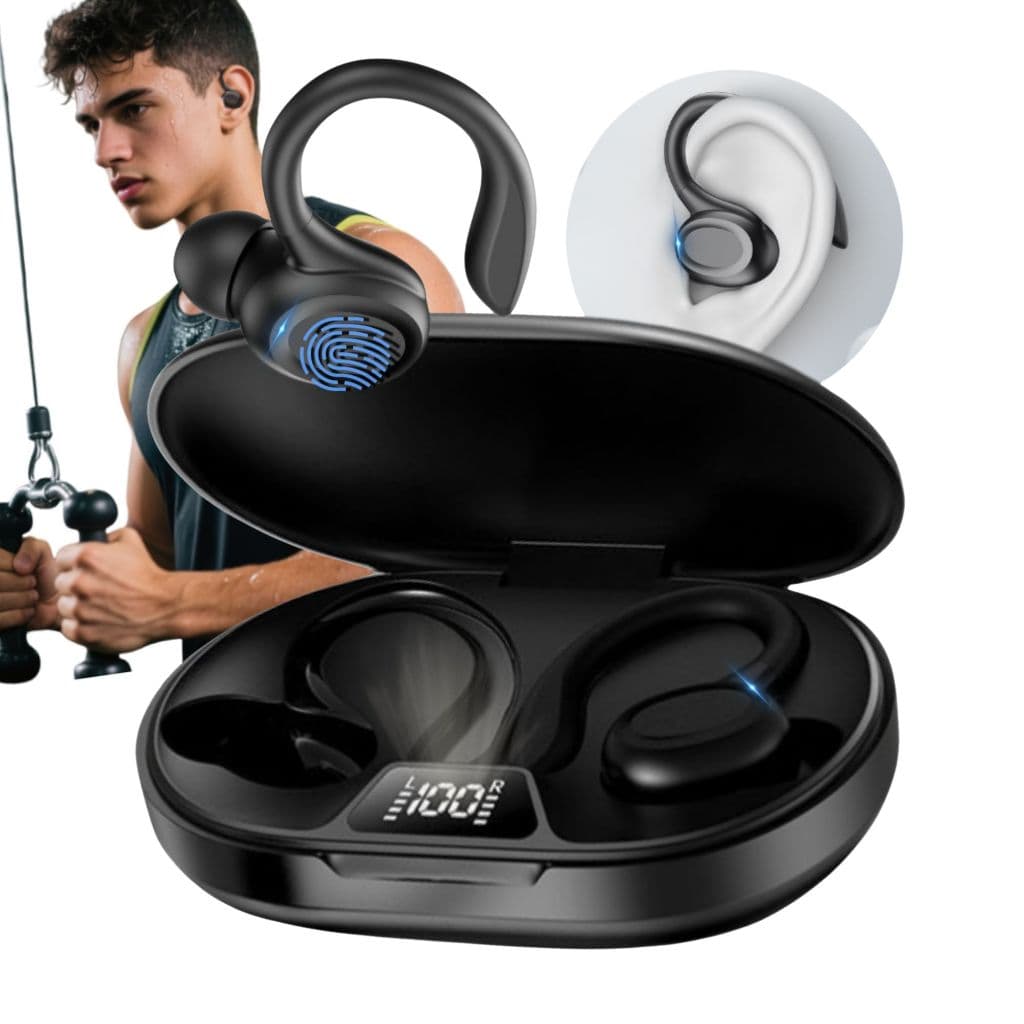 Fone de Ouvido JSKJ SP66 TWS Bluetooth Estéreo Hifi Com Microfone Cancelamento de Ruído para Esporte