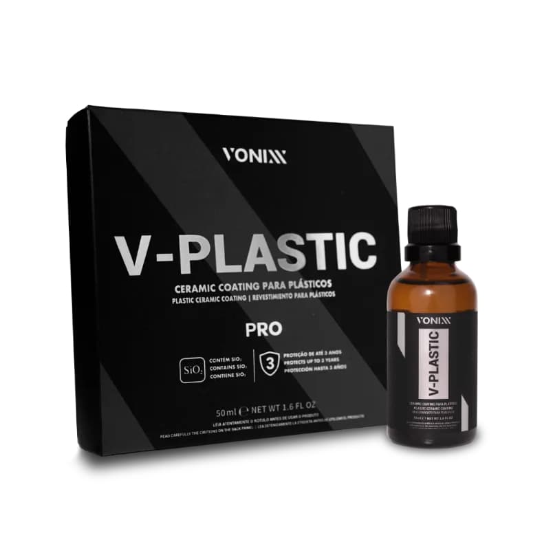 Vitrificador De Plástico V-Plastic Pro 50ml Vonixx 3 Anos