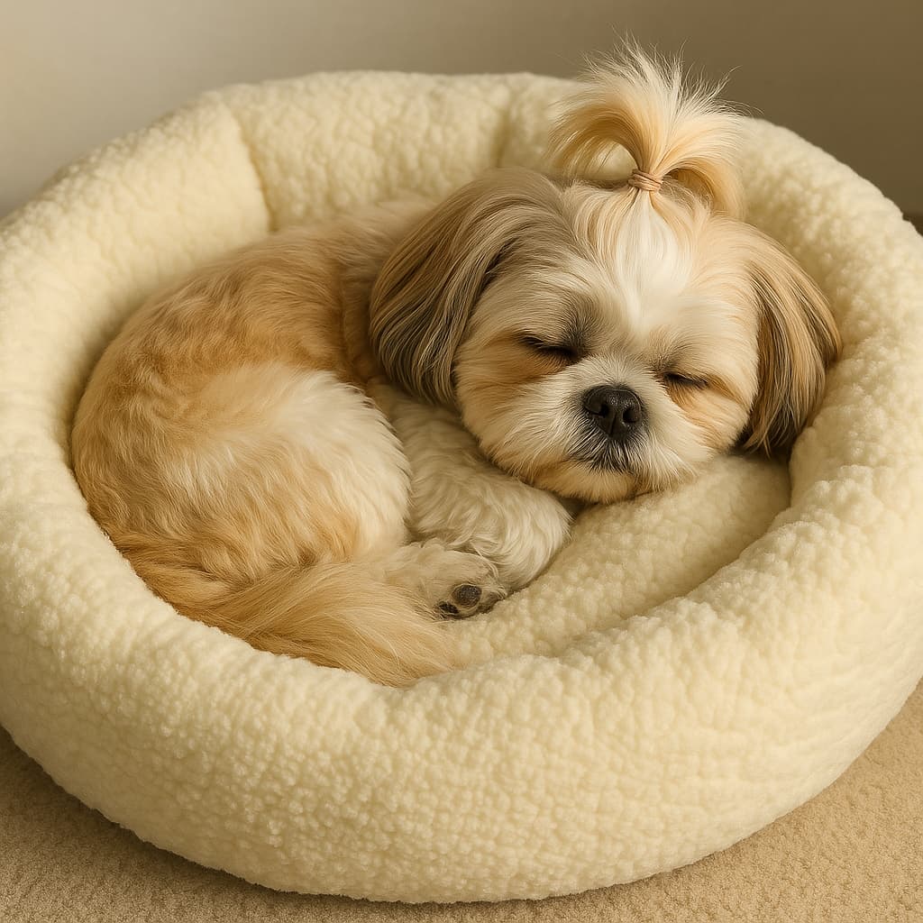 Caminha Redonda Nuvem Pet Sherpa Macia Luxo Cachorro Gato