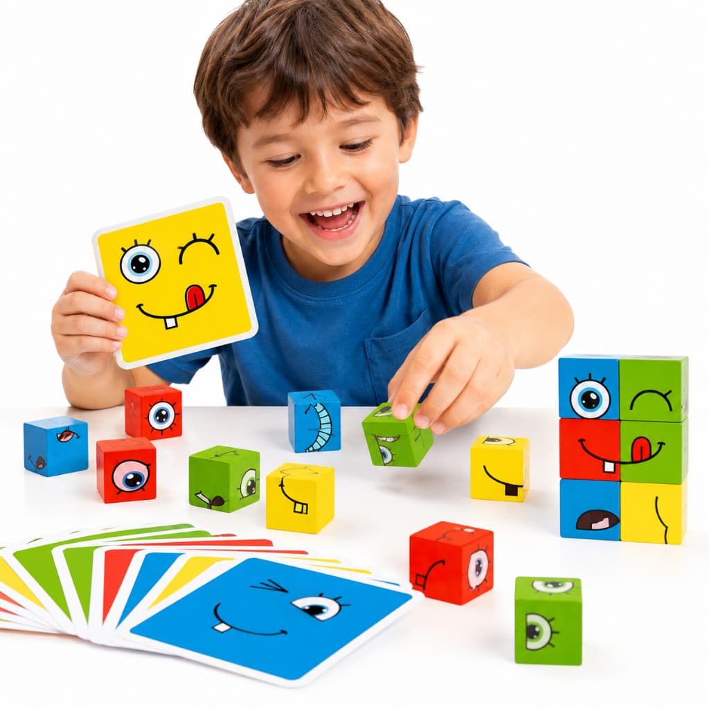 Cubo Das Emoções Brinquedo Educativo Estimula A Criatividade Infantil