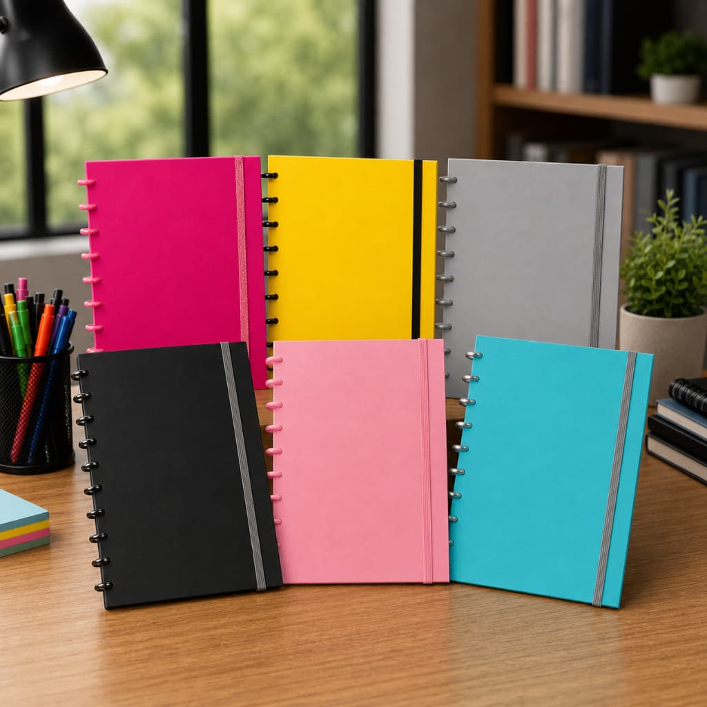 Caderno Graf Disco Inteligente Universitário Diversas Cores Barato Grande Feminino Masculino