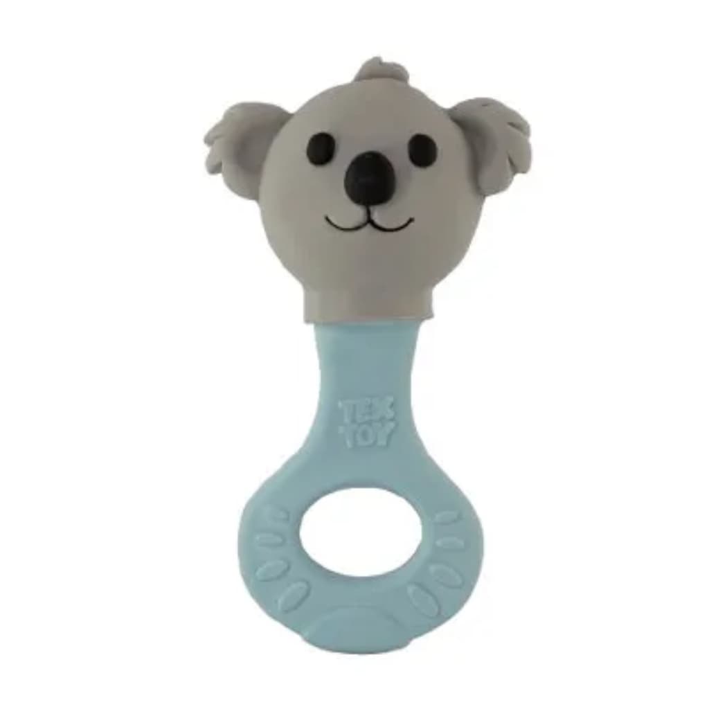 Mordedor Bebê TEXTOY Látex Natural Atóxico - Banho e Dentição - Menino / Menina