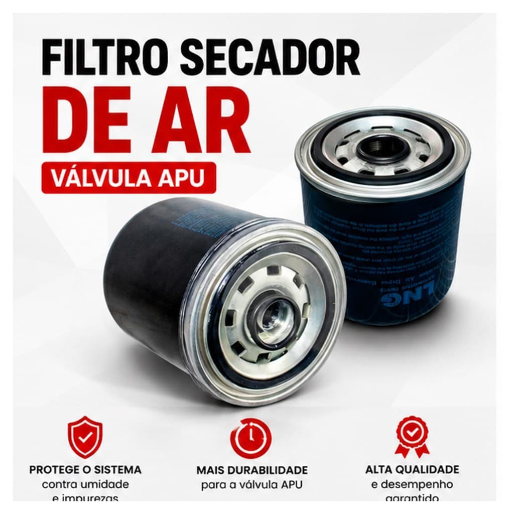 Filtro Secador De Ar Válvula Apu Linha Pesada Para Todos os Veículos LNG