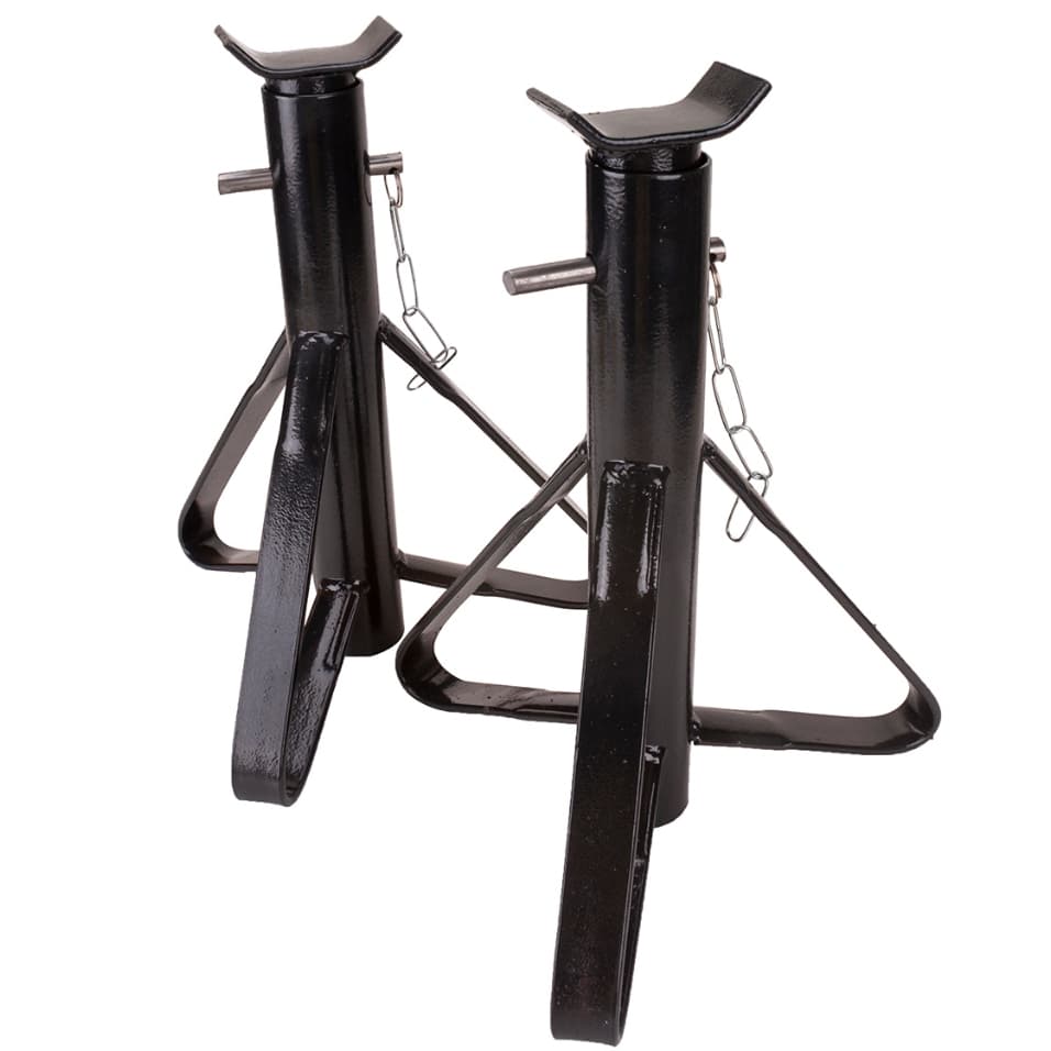 Kit Com 2 Cavaletes De Apoio Automotivo 2 Toneladas Preto - Automotivo Pro