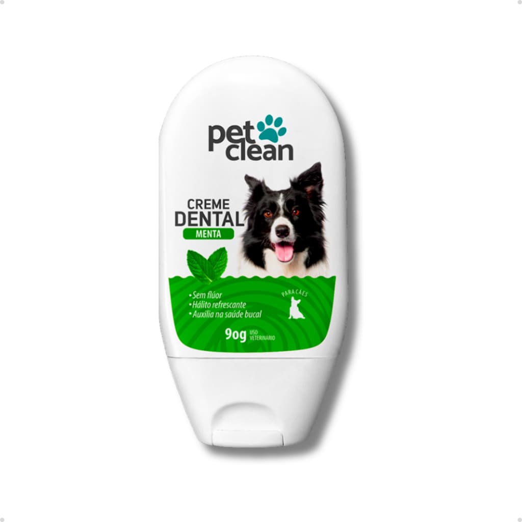 Creme Dental Menta Para Cachorro E Gato Pet Clean 90g