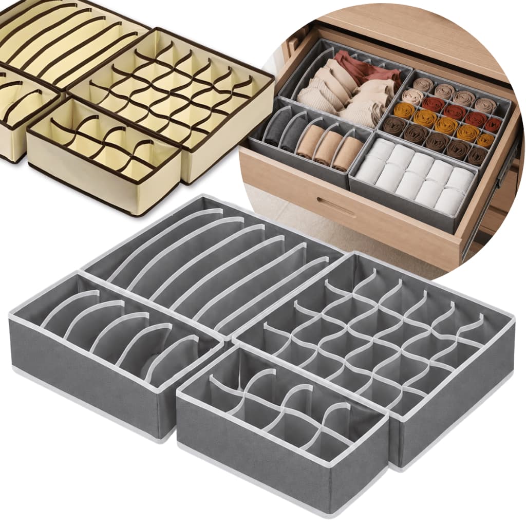 Kit 4 Colmeia Organizadora de Gavetas 45 Divisórias Dobrável | Organizador de Sutiã, Langerie, Meias
