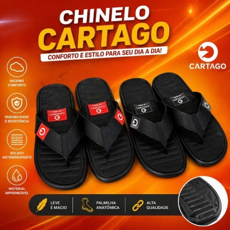 Chinelo Masculino Casual Dia Conforto Estilo Borracha Impermeável Antiderrapante Cultura Popular.