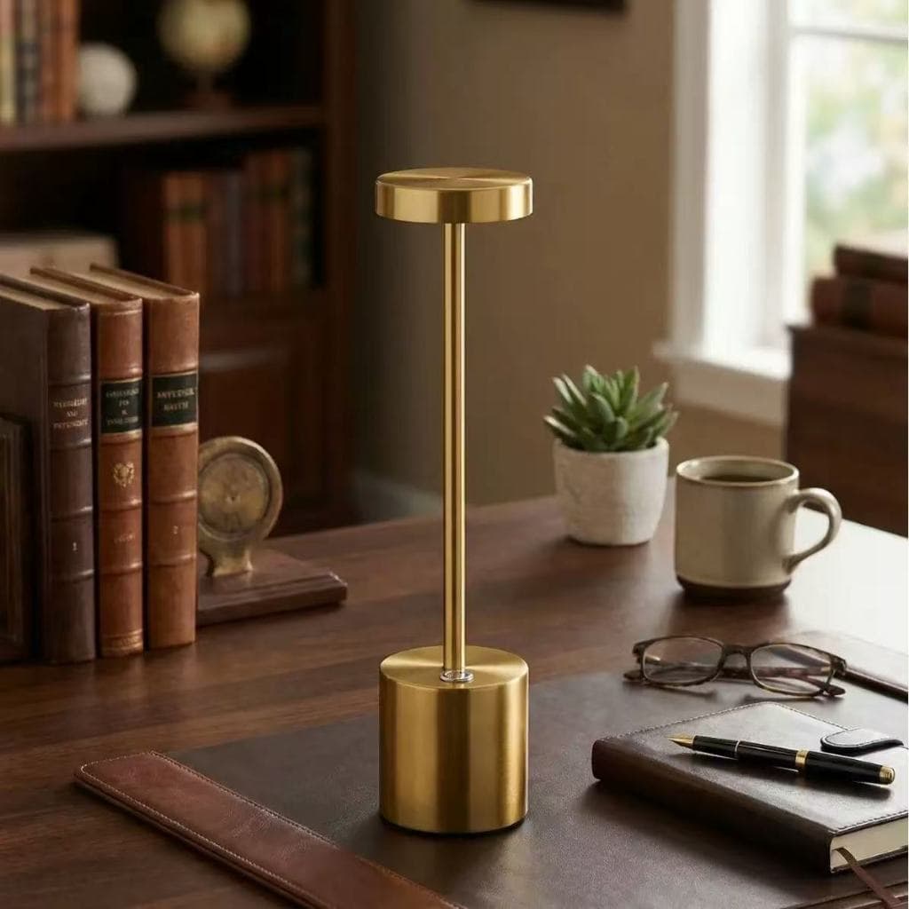 Luminária de Mesa Touch LED 3 Tons Luxuosa para Quarto Sala Cozinha