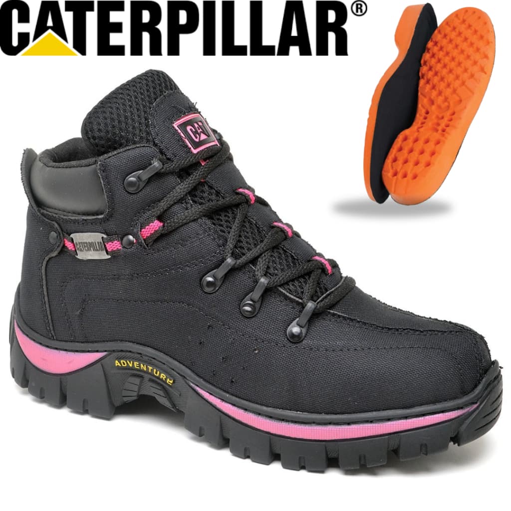 Bota Coturno Adventure Feminino Caterpillar OFERTA + Palmilha Ortopédica Gel