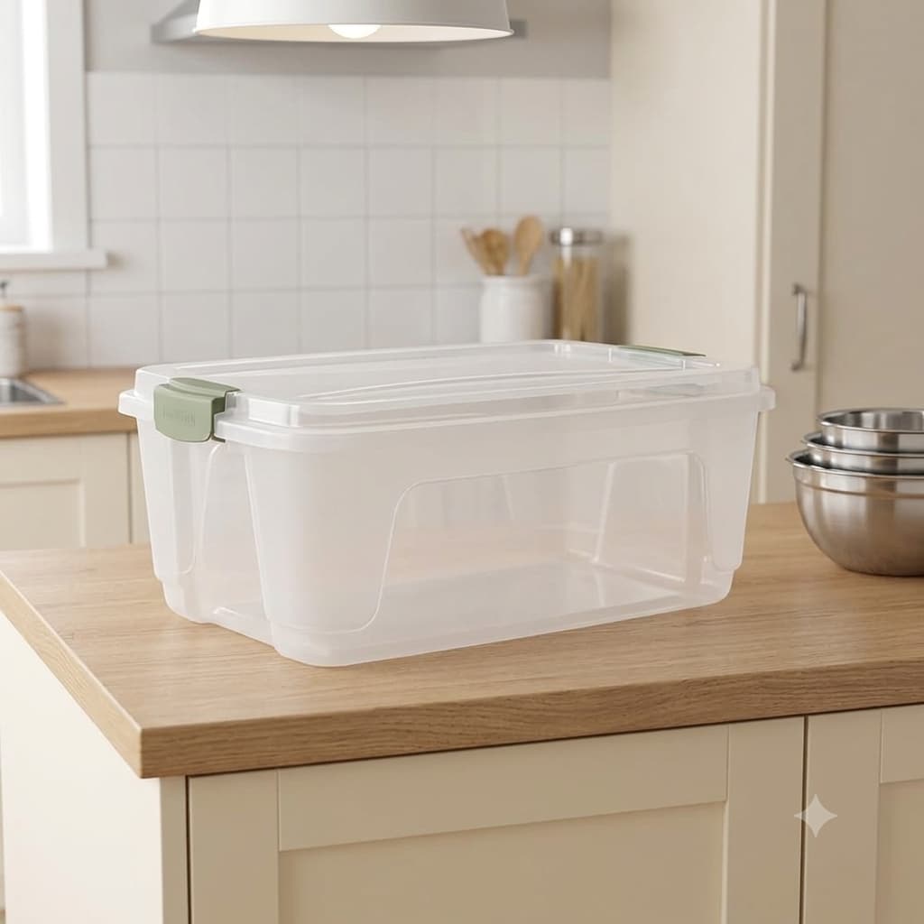 Caixa organizadora 10L/12L/6L/5L/3,2 - Com travas (sortidas) - Rischioto