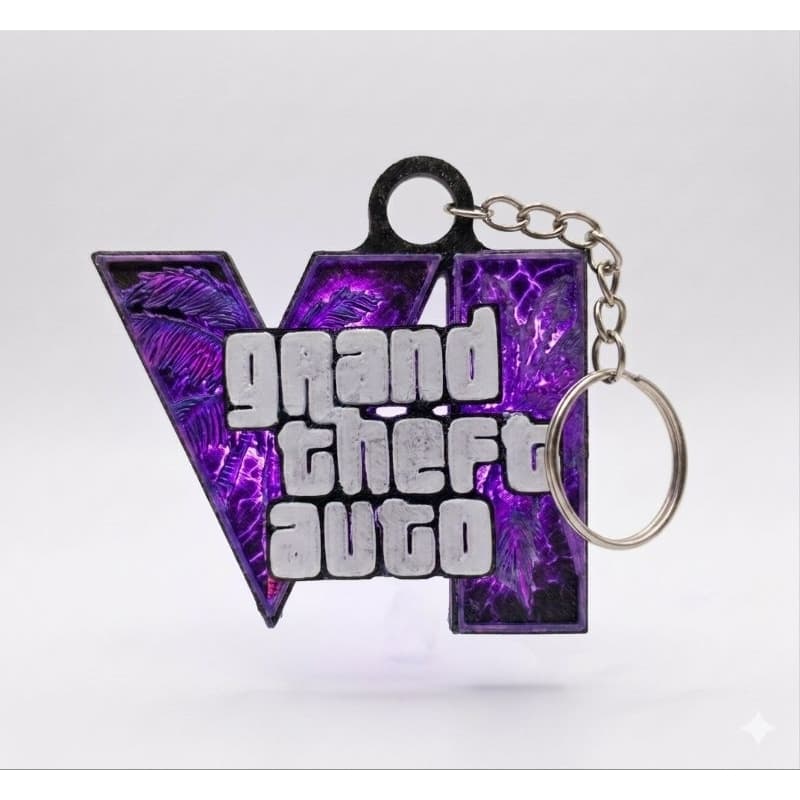 Chaveiro Jogo GTA VI ps5, Bolsa, Mochila, Estojo, Chave