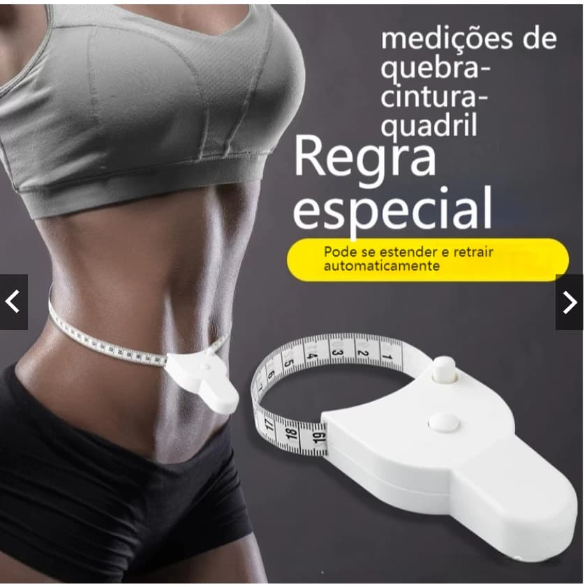 1 OU 2 Unidades de Fita Métrica Automática Fitness Telescópica Medidor De Busto E Cintura