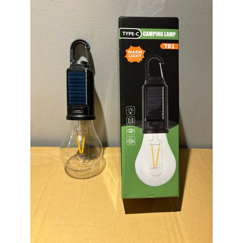 Lâmpada Recarregável Para Barraca De Acampamento E Pesca Luz Portátil Usb de Pendurar