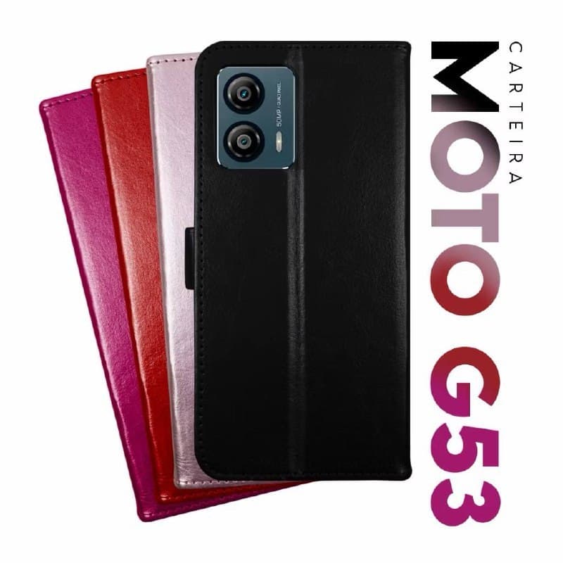 Capa Case Capinha Carteira Flip Cover Couro Sintético Cores
